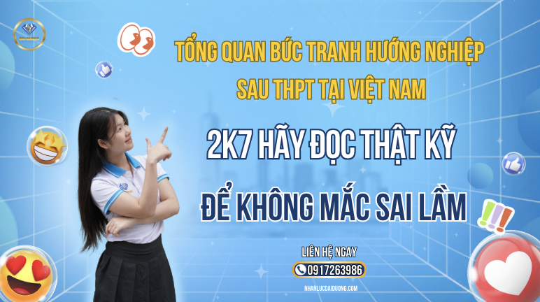 Tổng quan bức tranh hướng nghiệp sau THPT tại Việt Nam: 2k7 hãy đọc thật kỹ để không mắc sai lầm! 1 Tổng quan bức tranh hướng nghiệp sau THPT tại Việt Nam: 2k7 hãy đọc thật kỹ để không mắc sai lầm!